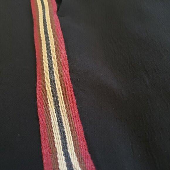 Wilfred Buffon Black Crepe Jogger Pants With Side Stripes RARE - Picture 8 of 13